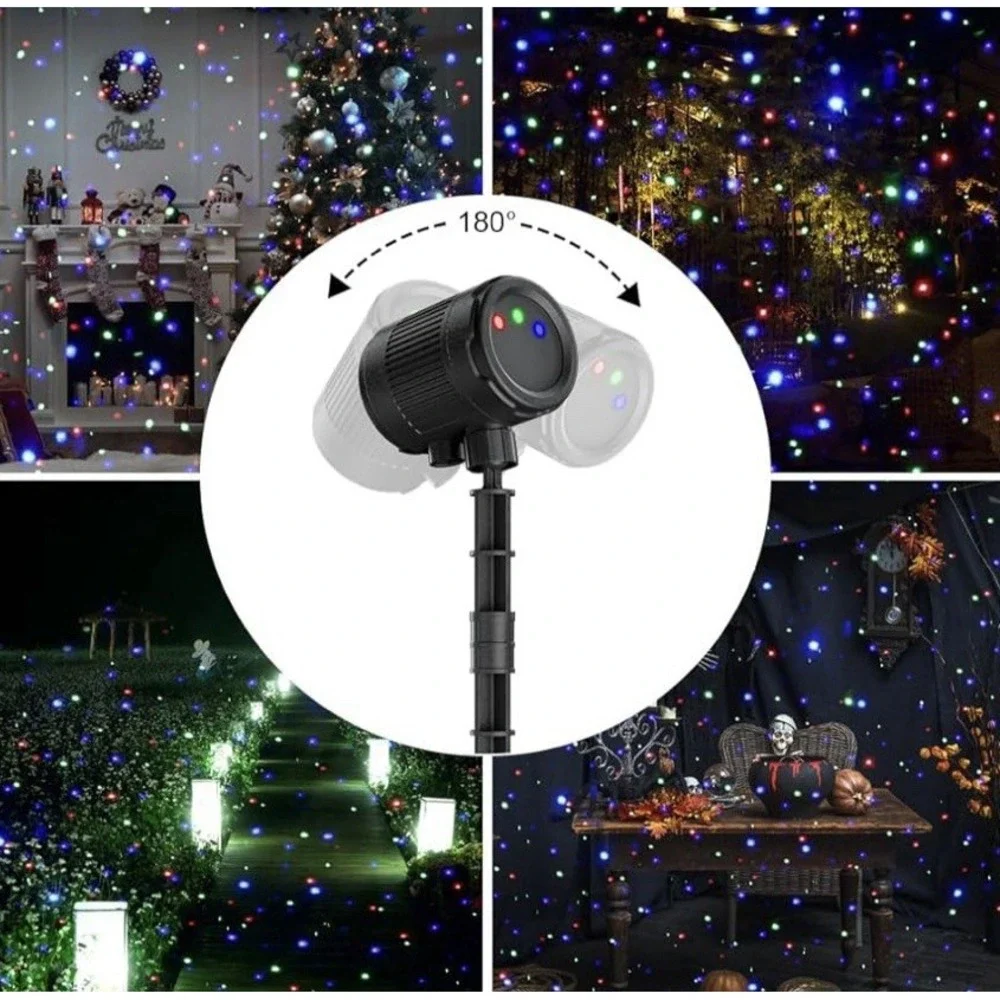 Outdoor laser lights,moving RGB projector light,waterproof with remote control